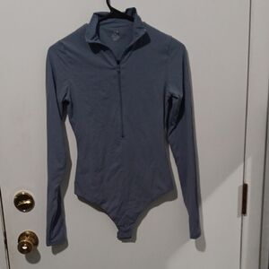 Women's Long Sleeve Swim Top in Blue